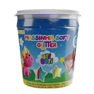 massinha de modelar soft glitter 300g c 6 cores 00500 utiguti 9849 1 ab9ad0e6012738be015afb856388fd5e